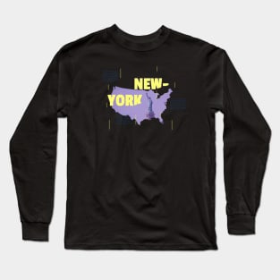 Colorful New York Long Sleeve T-Shirt